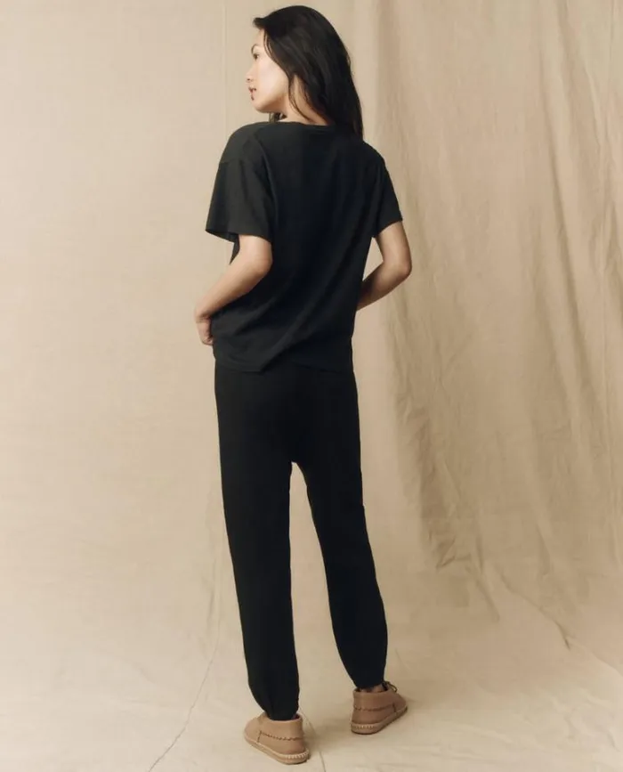 Tops Women039s The Great The VNeck Tee Almost Black