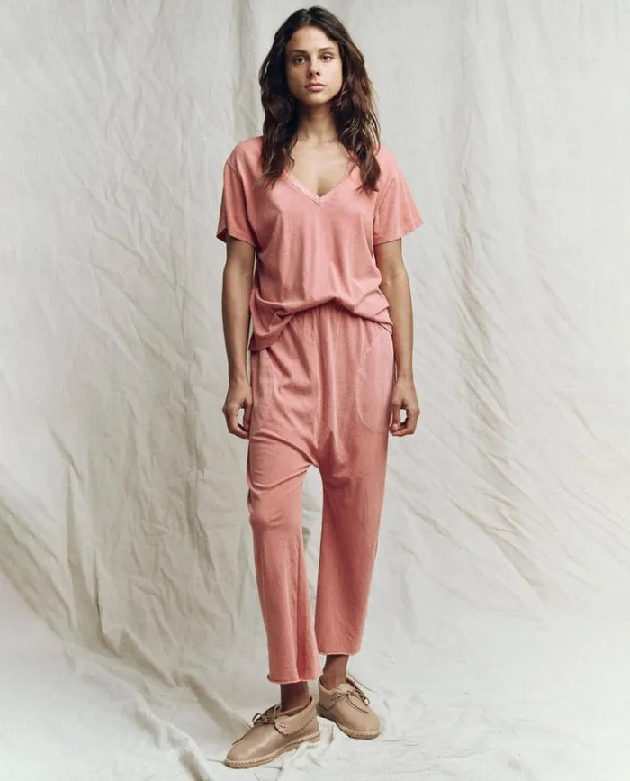 Tops Women039s The Great The VNeck Tee Rose