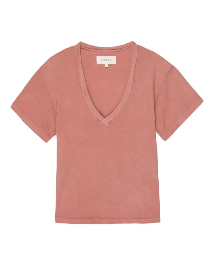 Tops Women039s The Great The VNeck Tee Rose