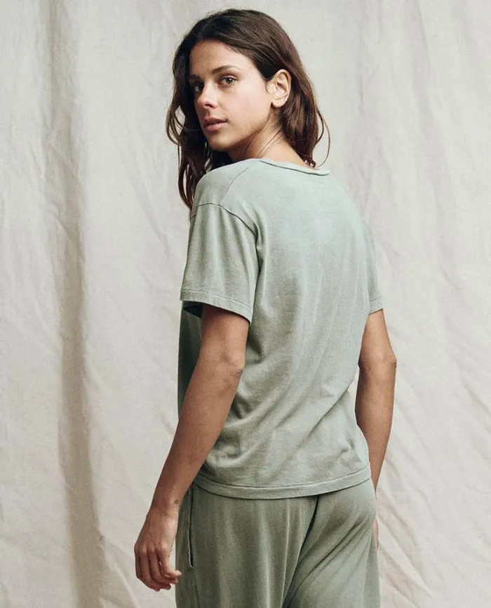 Tops Women039s The Great The VNeck Tee Sweetgrass