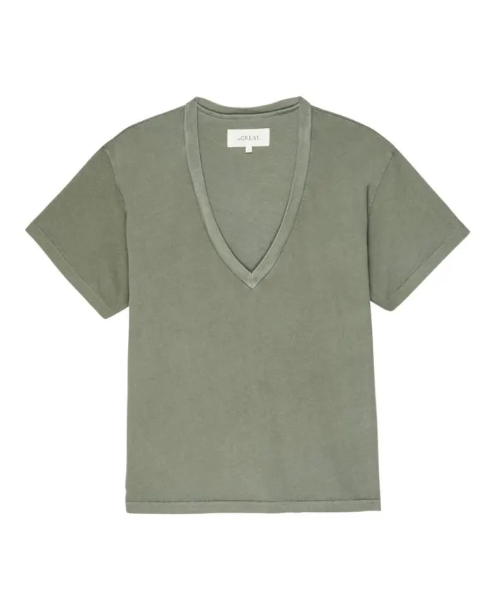 Tops Women039s The Great The VNeck Tee Sweetgrass