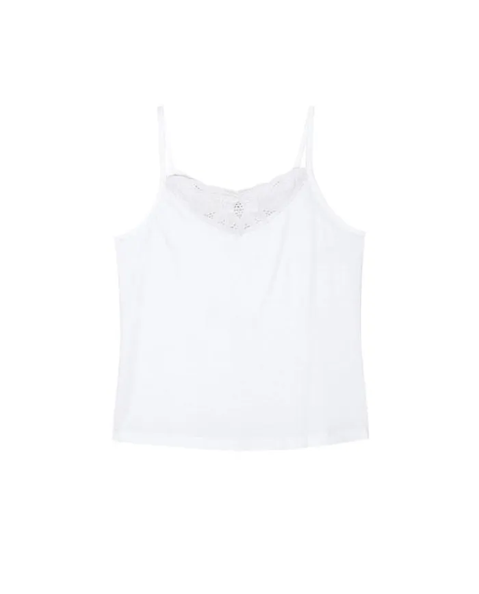 Tops Women039s The Great The Victorian Lace Tank True White