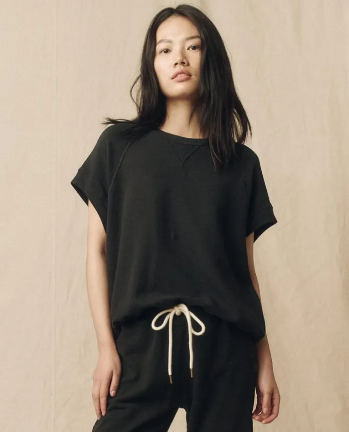 Tops Women039s The Great The Wedge Sweatshirt Almost Black
