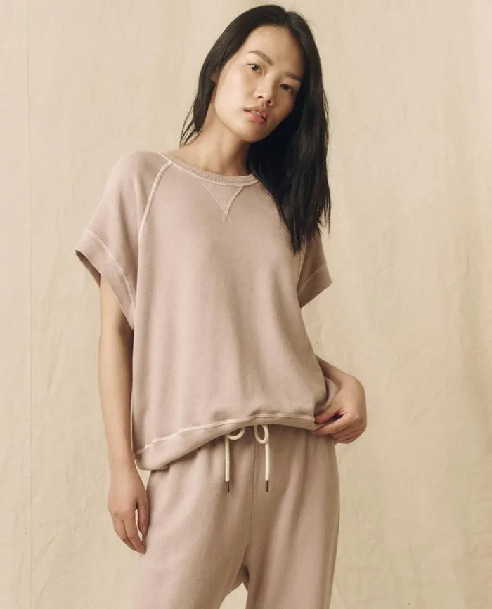 Tops Women039s The Great The Wedge Sweatshirt Soft Lilac