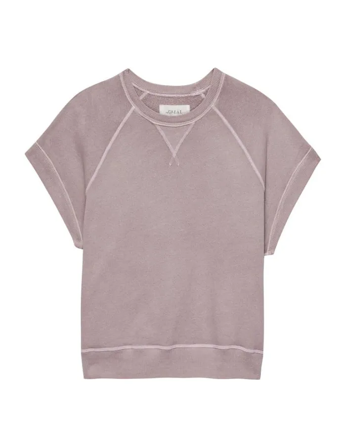 Tops Women039s The Great The Wedge Sweatshirt Soft Lilac