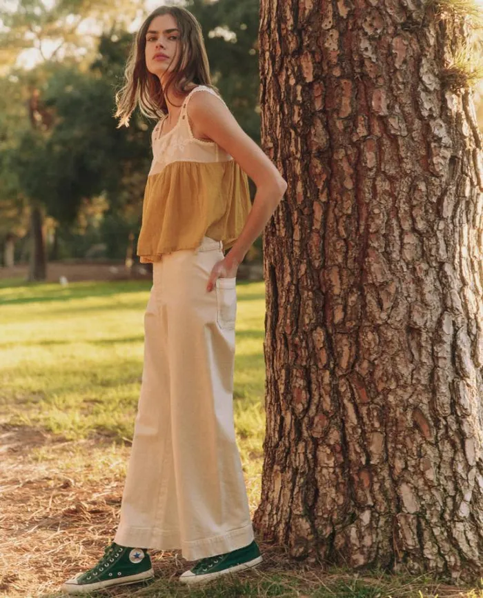 Tops Women039s The Great The Whimsy Top Cream And Straw