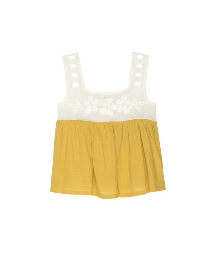 Tops Women039s The Great The Whimsy Top Cream And Straw