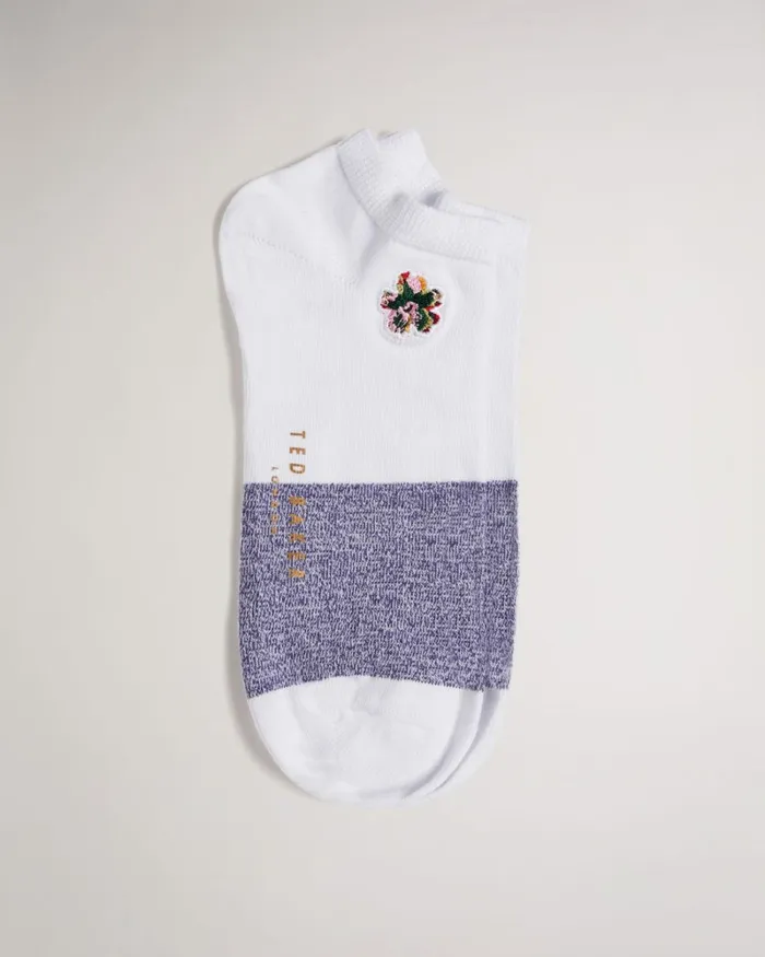 Trainer Socks White Men Ted Baker Socks