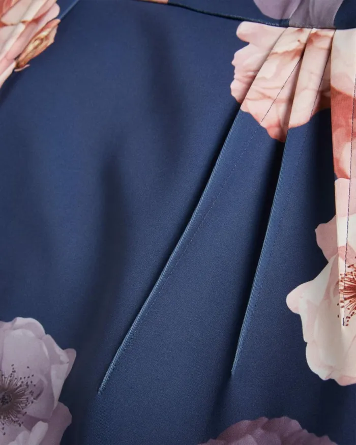 Tulip Skirt Dress Dark Navy Women Ted Baker Dresses Tulip Skirt Dress Dark Navy Women Ted Baker Dresses