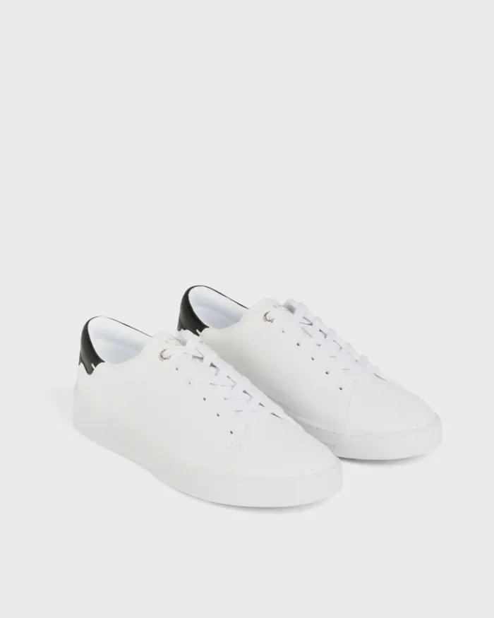 Tumbled Leather Trainers WhiteBlack Women Ted Baker Sneakers Tumbled Leather Trainers WhiteBlack Women Ted Baker Sneakers