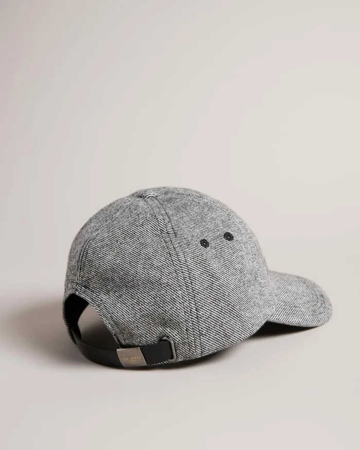 Tweed Baseball Cap Gray Men Ted Baker Hats and Caps