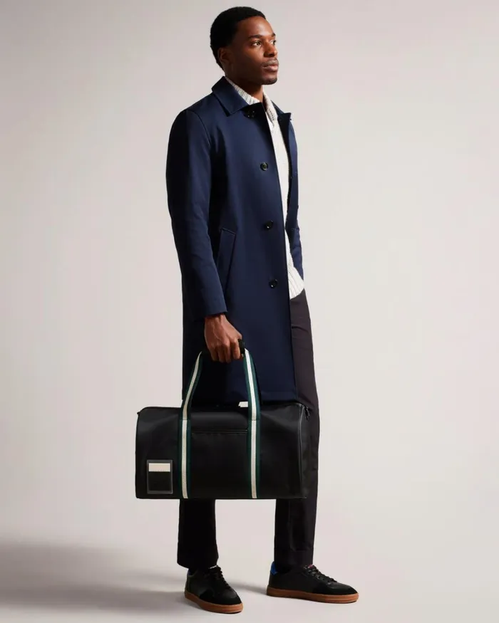 Twill Retro Sport Holdall Black Men Ted Baker Duffel Bags