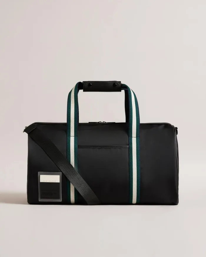 Twill Retro Sport Holdall Black Men Ted Baker Duffel Bags