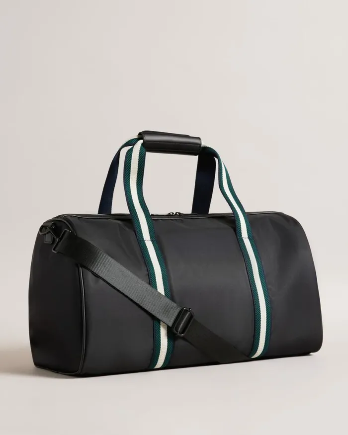 Twill Retro Sport Holdall Black Men Ted Baker Duffel Bags