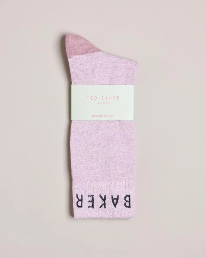 Twisted Yarn Socks Pink Men Ted Baker Socks