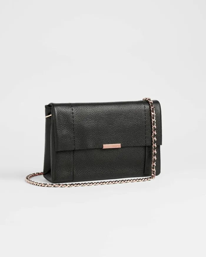 UNLINED SOFT LEATHER XBODY BAG Black Women Ted Baker Bags UNLINED SOFT LEATHER XBODY BAG Black Women Ted Baker Bags