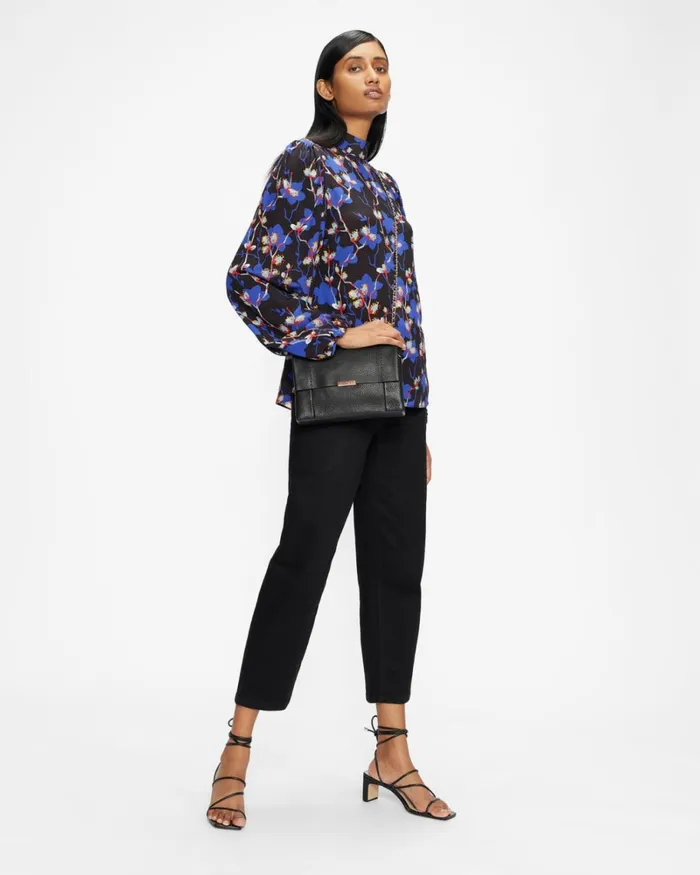 UNLINED SOFT LEATHER XBODY BAG Black Women Ted Baker Bags UNLINED SOFT LEATHER XBODY BAG Black Women Ted Baker Bags