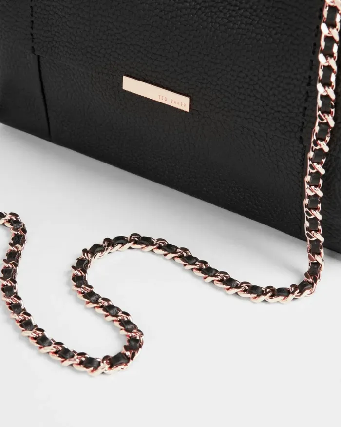 UNLINED SOFT LEATHER XBODY BAG Black Women Ted Baker Bags UNLINED SOFT LEATHER XBODY BAG Black Women Ted Baker Bags
