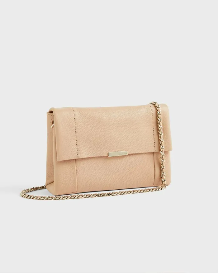 UNLINED SOFT LEATHER XBODY BAG Taupe Women Ted Baker Bags UNLINED SOFT LEATHER XBODY BAG Taupe Women Ted Baker Bags
