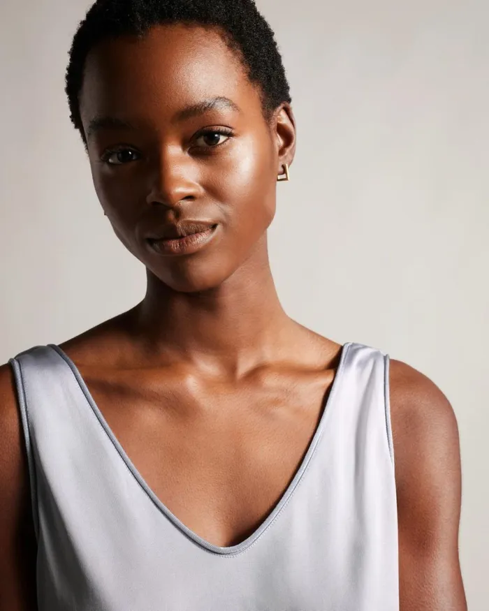 V Front Vest Light Gray Women Ted Baker Clothing V Front Vest Light Gray Women Ted Baker Clothing