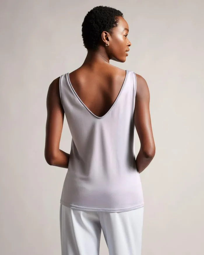 V Front Vest Light Gray Women Ted Baker Clothing V Front Vest Light Gray Women Ted Baker Clothing