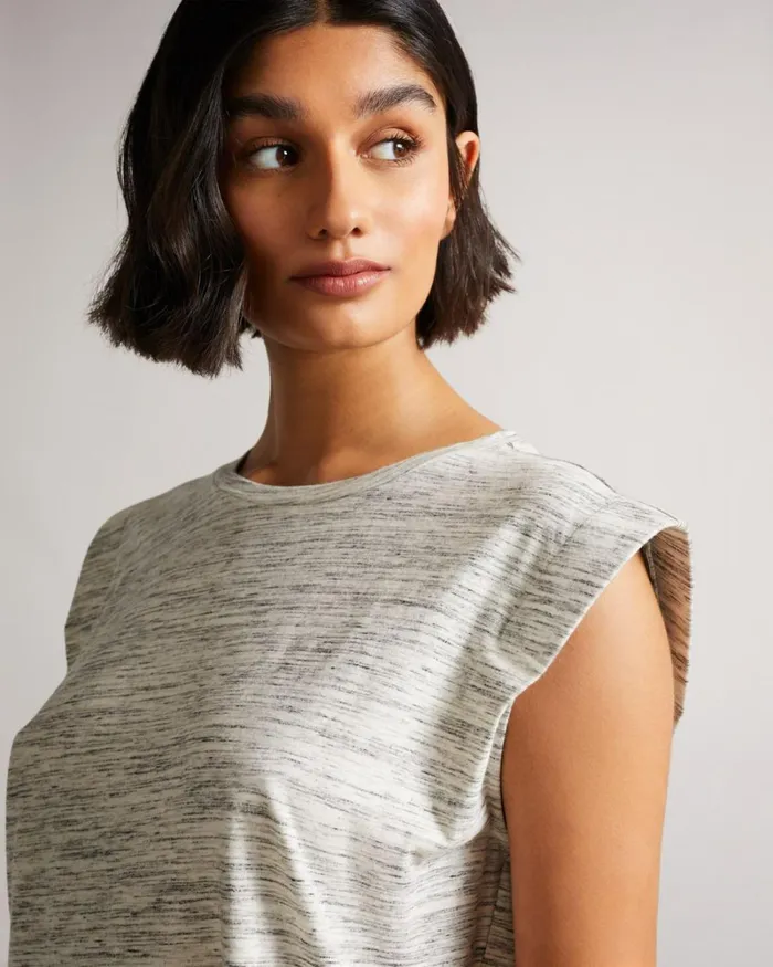 Vest With Shoulder Detail White Women Ted Baker Tops and TShirts Vest With Shoulder Detail White Women Ted Baker Tops and TShirts