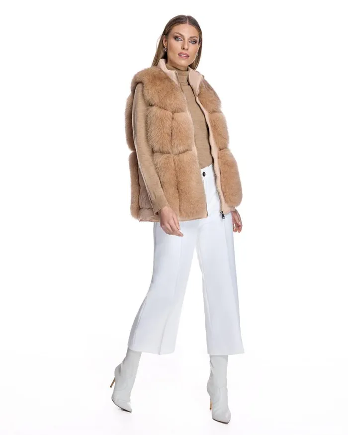 Vests Women039s Maximilian Fox Polyester Vest