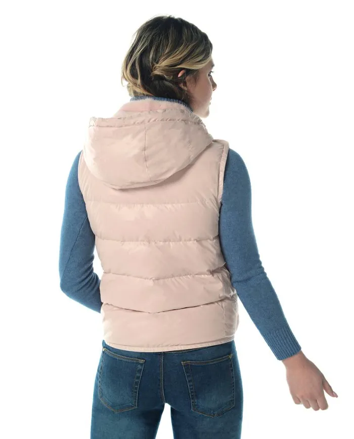 Vests Women039s Maximilian Hooded Mink Vest
