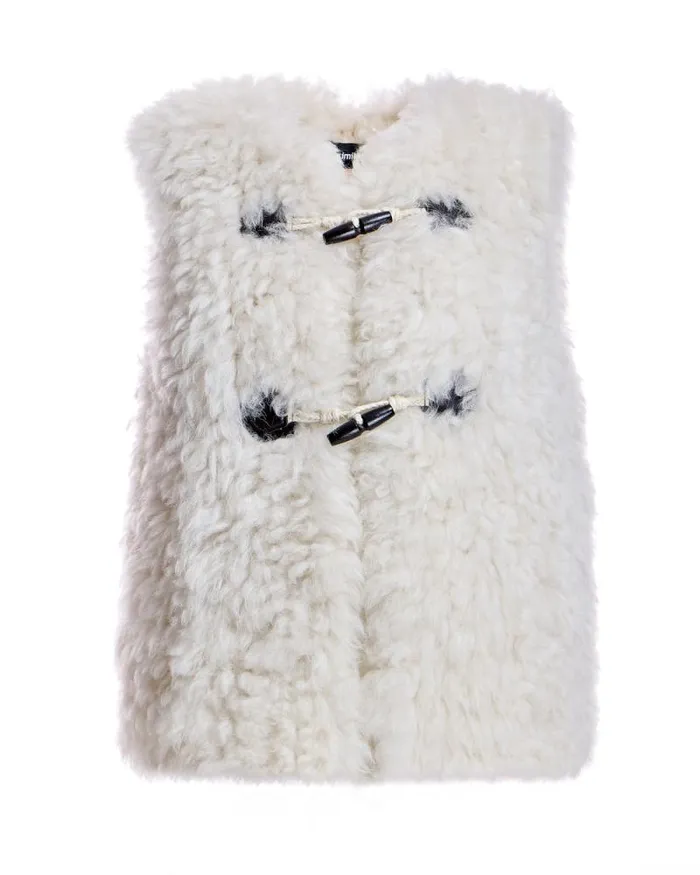 Vests Women039s Maximilian Knitted Lamb Vest
