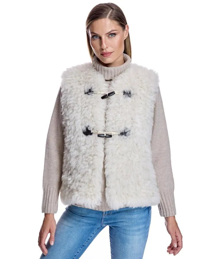 Vests Women039s Maximilian Knitted Lamb Vest