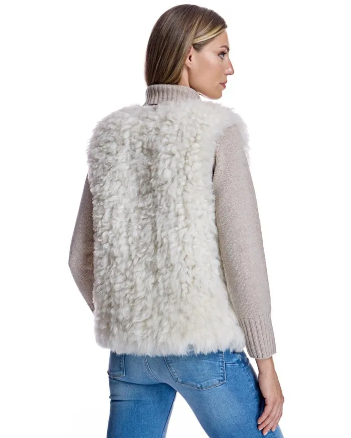Vests Women039s Maximilian Knitted Lamb Vest