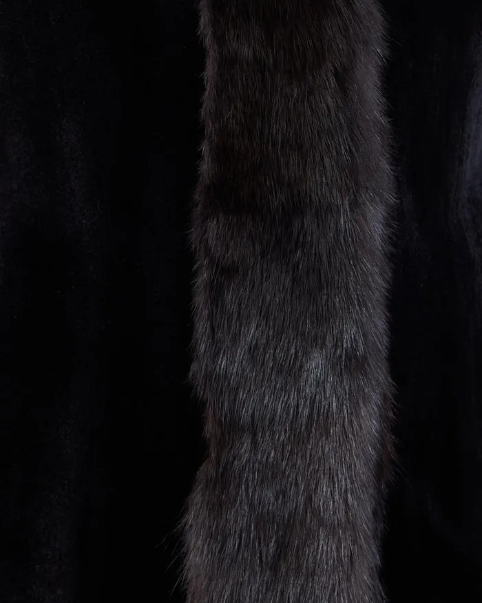 Vests Women039s Maximilian Reversible Sheared Mink and Sable Section Vest