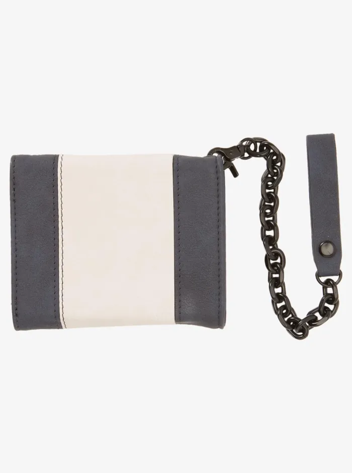 Wallets Men Quiksilver Grunge Sponge TriFold Chain Wallet Phantom Wallets Men Quiksilver Grunge Sponge TriFold Chain Wallet Phantom