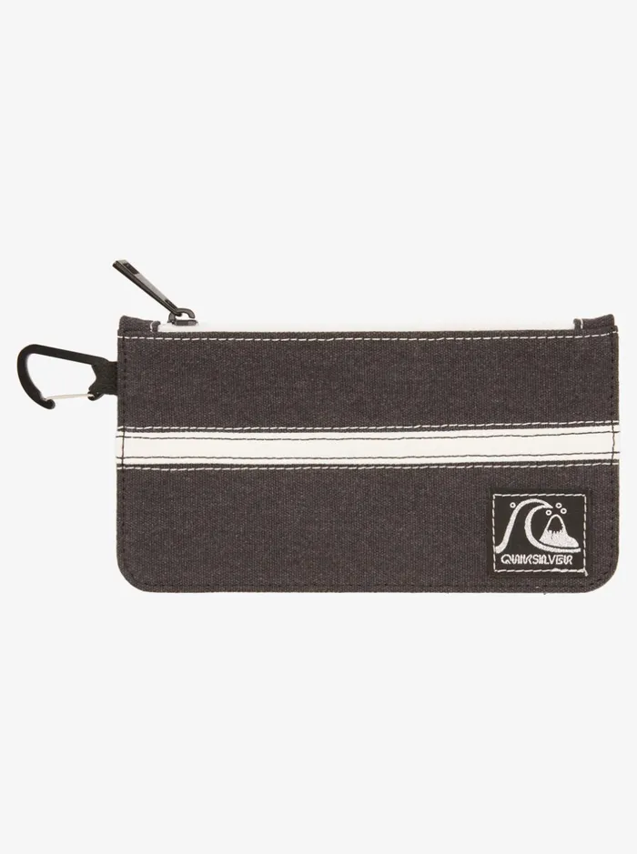 Wallets Men Quiksilver Original Satch ZipUp Pouch Black