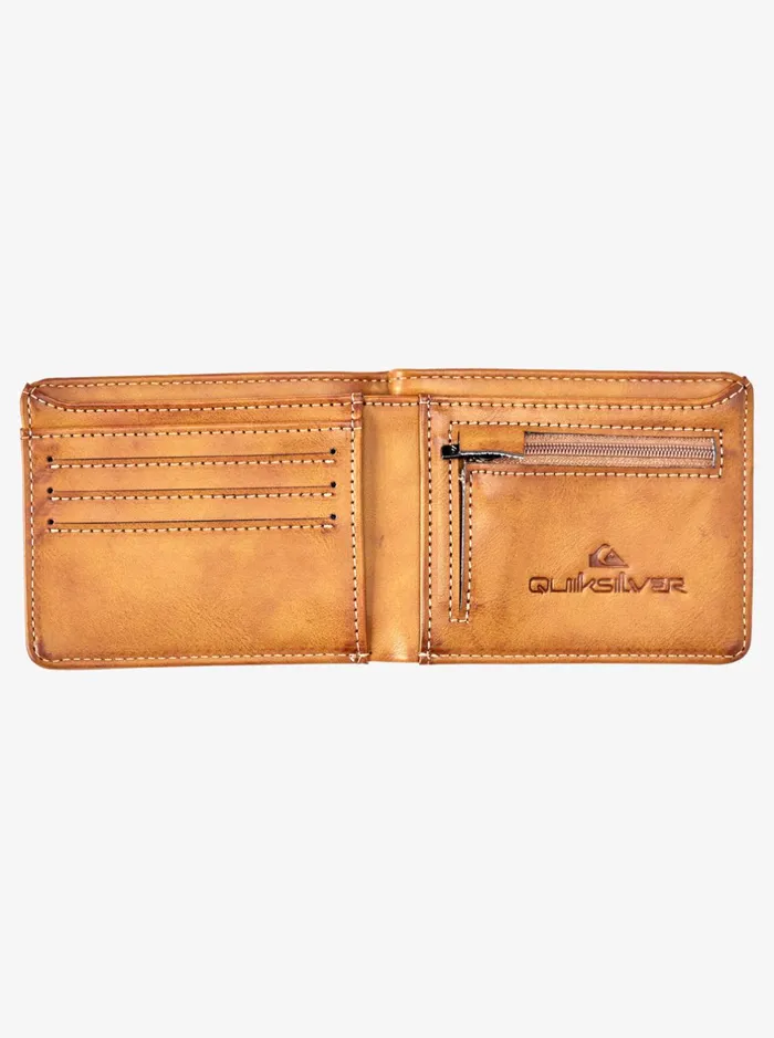 Wallets Men Quiksilver Slim Rays BiFold Wallet Chocolate Brown Wallets Men Quiksilver Slim Rays BiFold Wallet Chocolate Brown