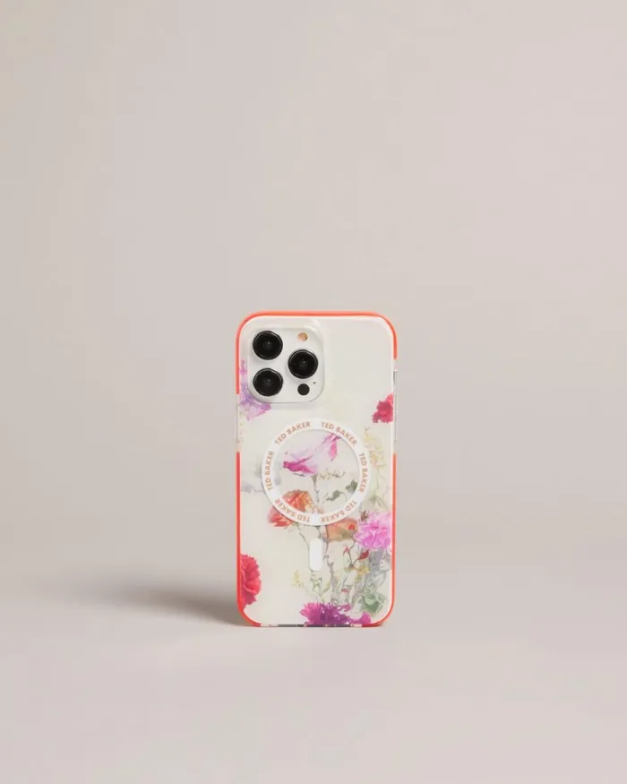Watercolour Floral Antishock IPhone 14 Pro Max Case White Women Ted Baker Tech Accessories Watercolour Floral Antishock IPhone 14 Pro Max Case White Women Ted Baker Tech Accessories