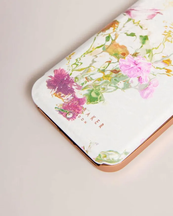 Watercolour Floral IPhone 12 And 12 Pro Mirror Case Pale Pink Women Ted Baker Tech Accessories Watercolour Floral IPhone 12 And 12 Pro Mirror Case Pale Pink Women Ted Baker Tech Accessories