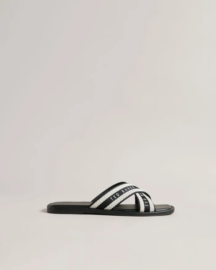 Webbing Strap Sandals Black Women Ted Baker Sandals and Sliders Webbing Strap Sandals Black Women Ted Baker Sandals and Sliders