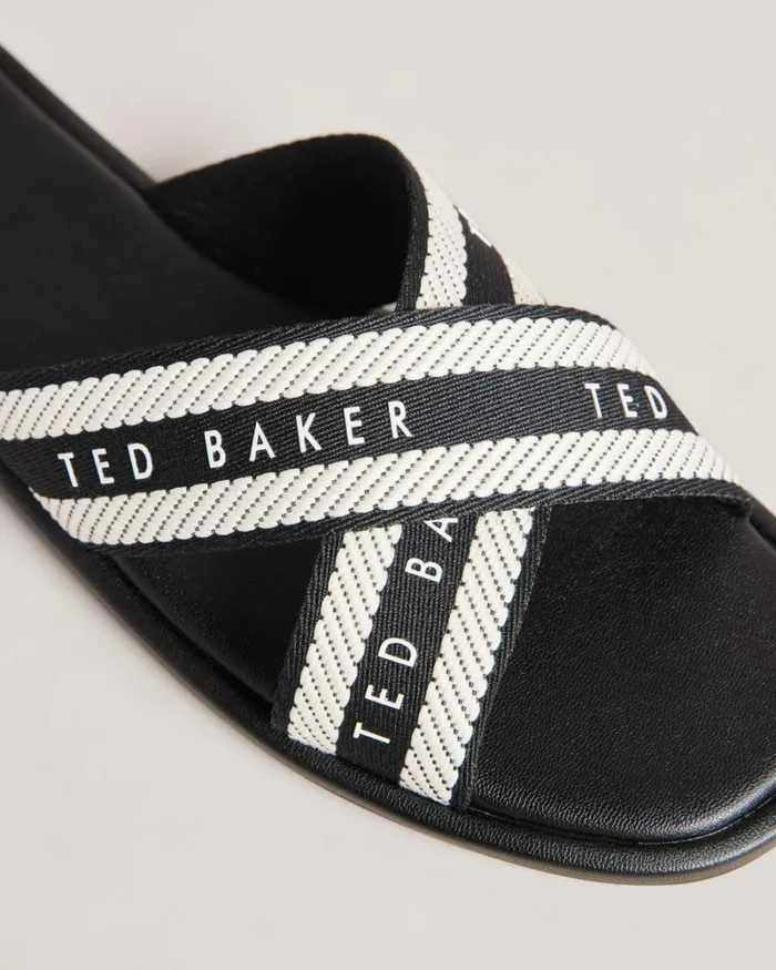 Webbing Strap Sandals Black Women Ted Baker Sandals and Sliders Webbing Strap Sandals Black Women Ted Baker Sandals and Sliders