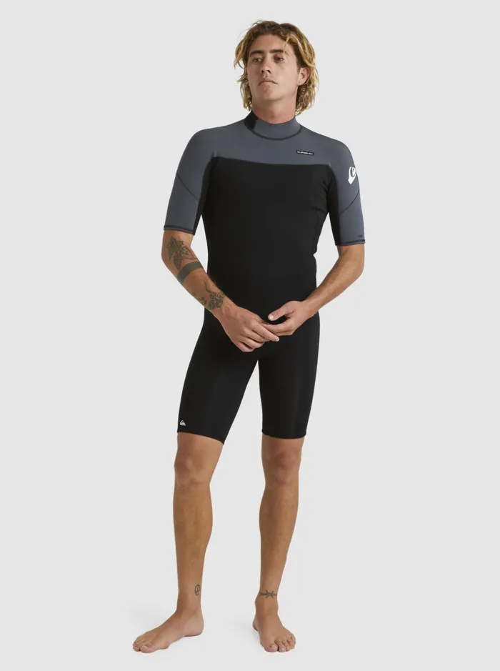 Wetsuits Men Quiksilver 22mm Everyday Sessions Short Sleeve Back Zip Springsuit Blackgun Metal Wetsuits Men Quiksilver 22mm Everyday Sessions Short Sleeve Back Zip Springsuit Blackgun Metal
