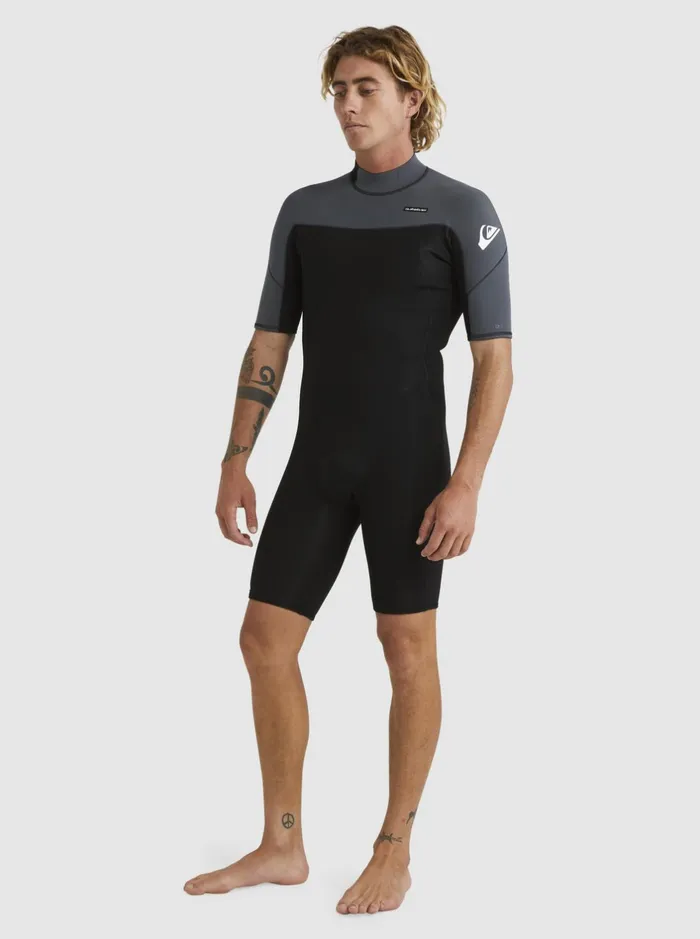 Wetsuits Men Quiksilver 22mm Everyday Sessions Short Sleeve Back Zip Springsuit Blackgun Metal Wetsuits Men Quiksilver 22mm Everyday Sessions Short Sleeve Back Zip Springsuit Blackgun Metal