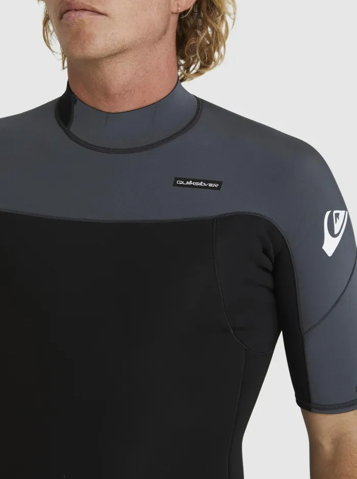 Wetsuits Men Quiksilver 22mm Everyday Sessions Short Sleeve Back Zip Springsuit Blackgun Metal Wetsuits Men Quiksilver 22mm Everyday Sessions Short Sleeve Back Zip Springsuit Blackgun Metal