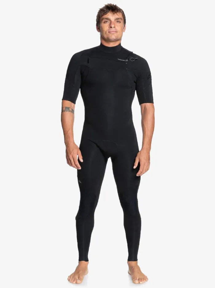Wetsuits Men Quiksilver 22mm Everyday Sessions Short Sleeve Chest Zip Springsuit Black Wetsuits Men Quiksilver 22mm Everyday Sessions Short Sleeve Chest Zip Springsuit Black