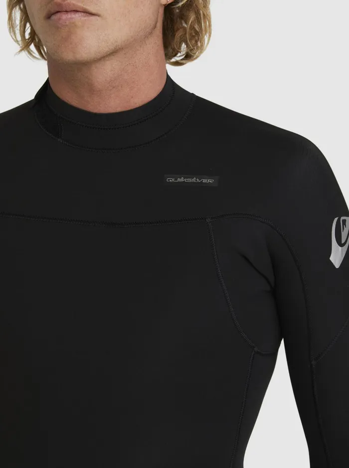 Wetsuits Men Quiksilver 32 Everyday Sessions BackZip Wetsuit Black Wetsuits Men Quiksilver 32 Everyday Sessions BackZip Wetsuit Black