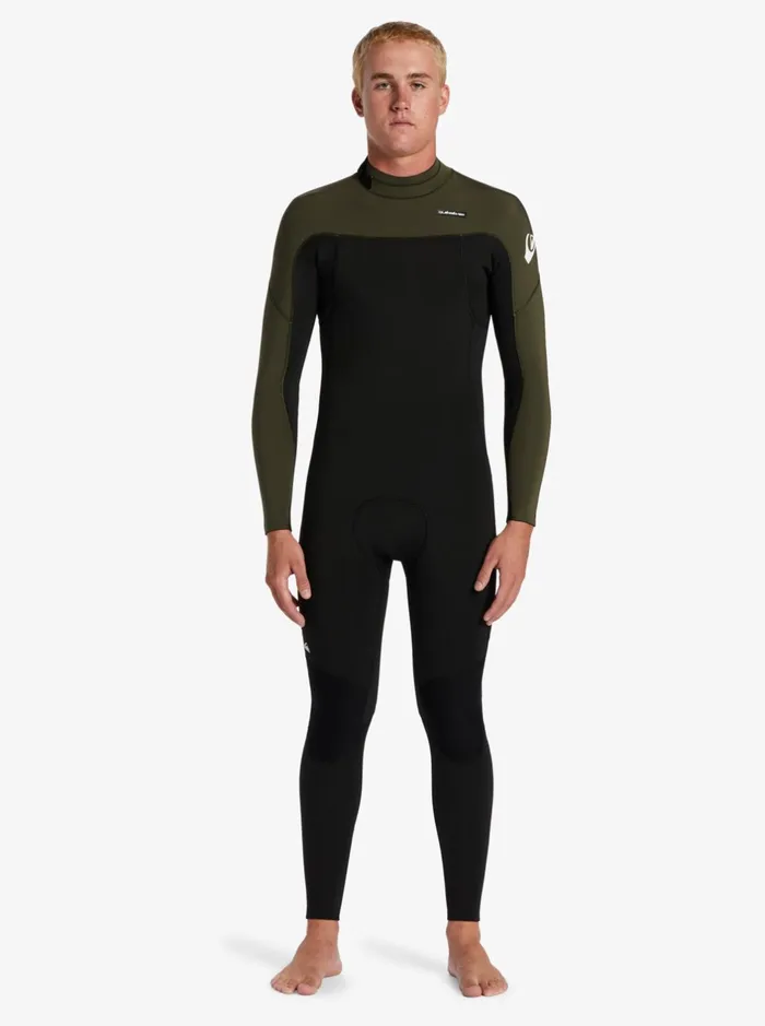 Wetsuits Men Quiksilver 32mm Everyday Sessions Back Zip Wetsuit Black Ash
