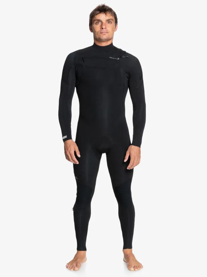 Wetsuits Men Quiksilver 32mm Everyday Sessions Chest Zip Wetsuit Black