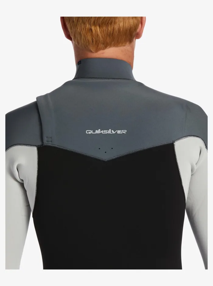 Wetsuits Men Quiksilver 32mm Everyday Sessions Chest Zip Wetsuit Black Ash Wetsuits Men Quiksilver 32mm Everyday Sessions Chest Zip Wetsuit Black Ash