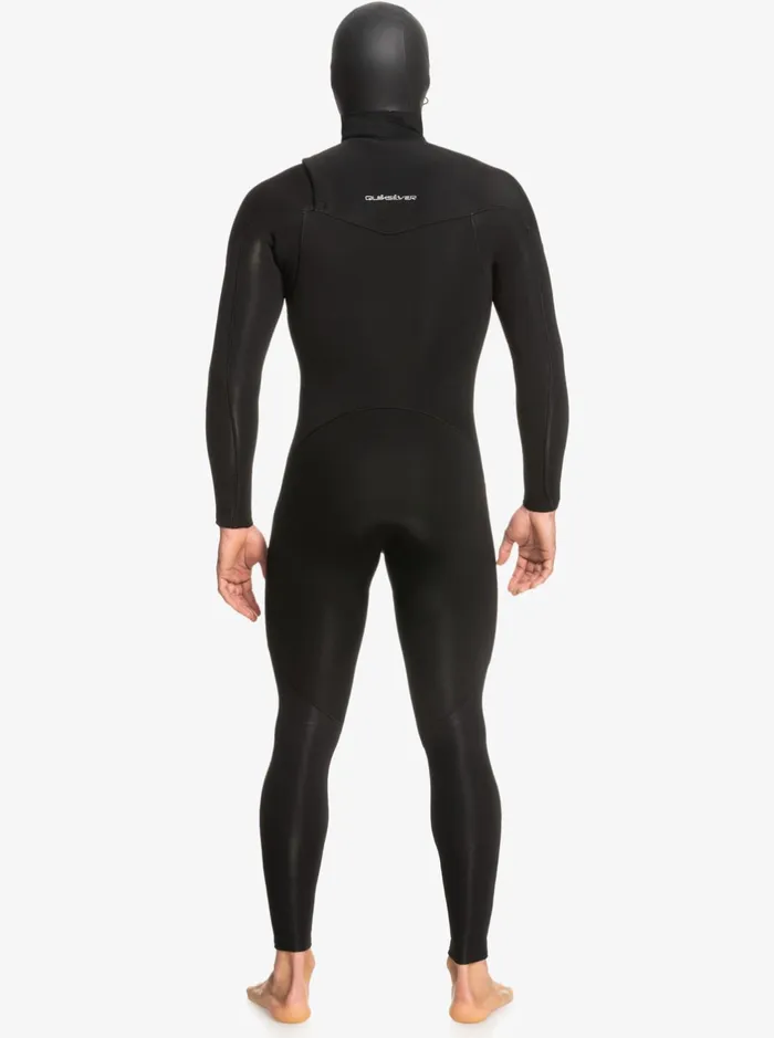 Wetsuits Men Quiksilver 543mm Everyday Sessions Hooded Chest Zip Wetsuit Black Wetsuits Men Quiksilver 543mm Everyday Sessions Hooded Chest Zip Wetsuit Black