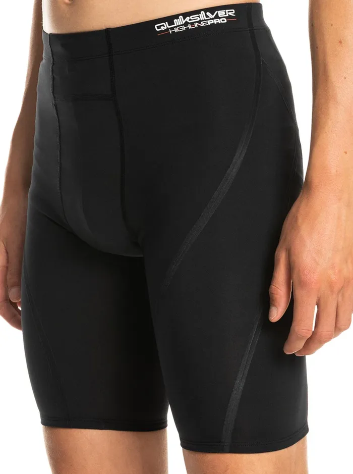 Wetsuits Men Quiksilver Highline Pro Surf Compression Short Black Wetsuits Men Quiksilver Highline Pro Surf Compression Short Black
