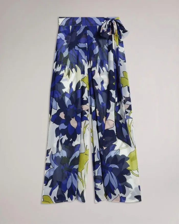 Wide Leg Beach Trousers Natural Women Ted Baker Clothing